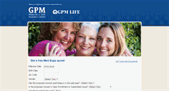 Desktop Screenshot of gpmlifemedicaresupplement.com